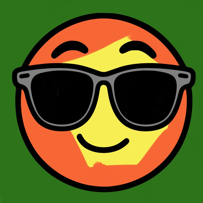 emoji with sunglasses