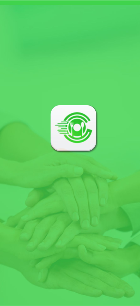 CityOrder: Rider - CityOrder Rider app logo on a green community-themed background