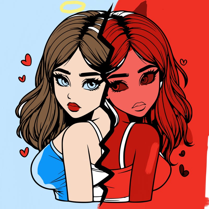 realistic girl split