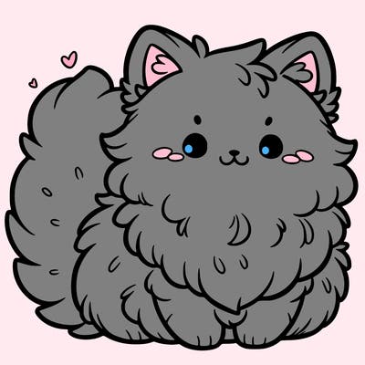 cute fluffy cat