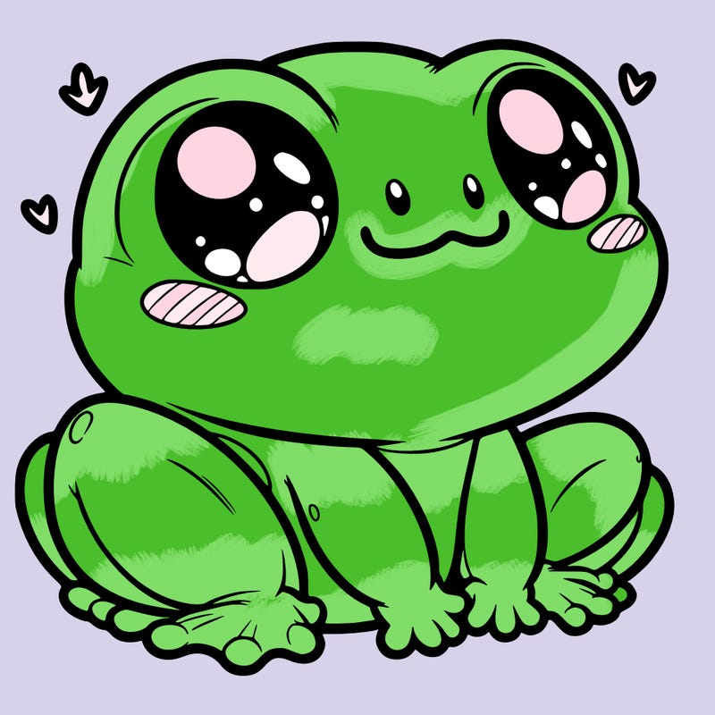cute frog person realistic