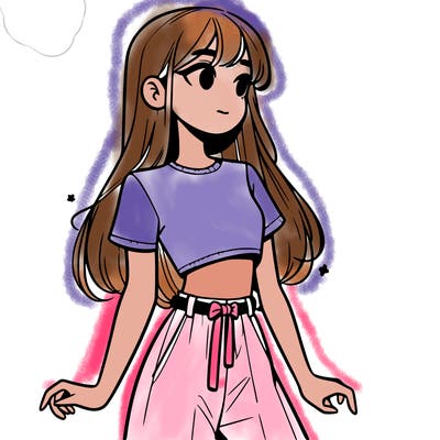 girl in a cute crop top