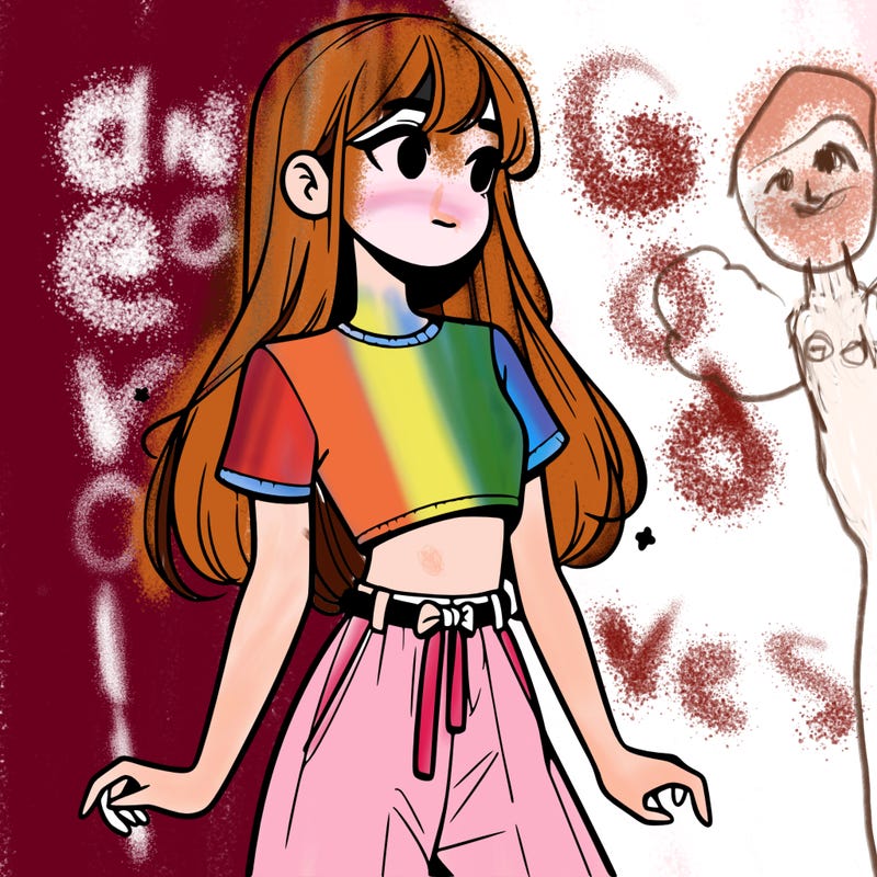 girl in a cute crop top