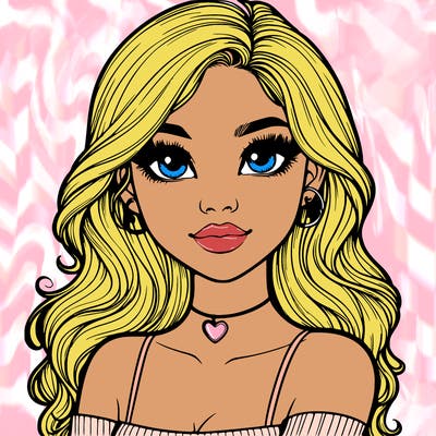 realistic pretty girl