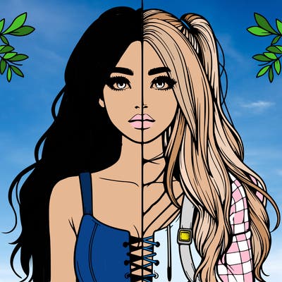 realistic girl split