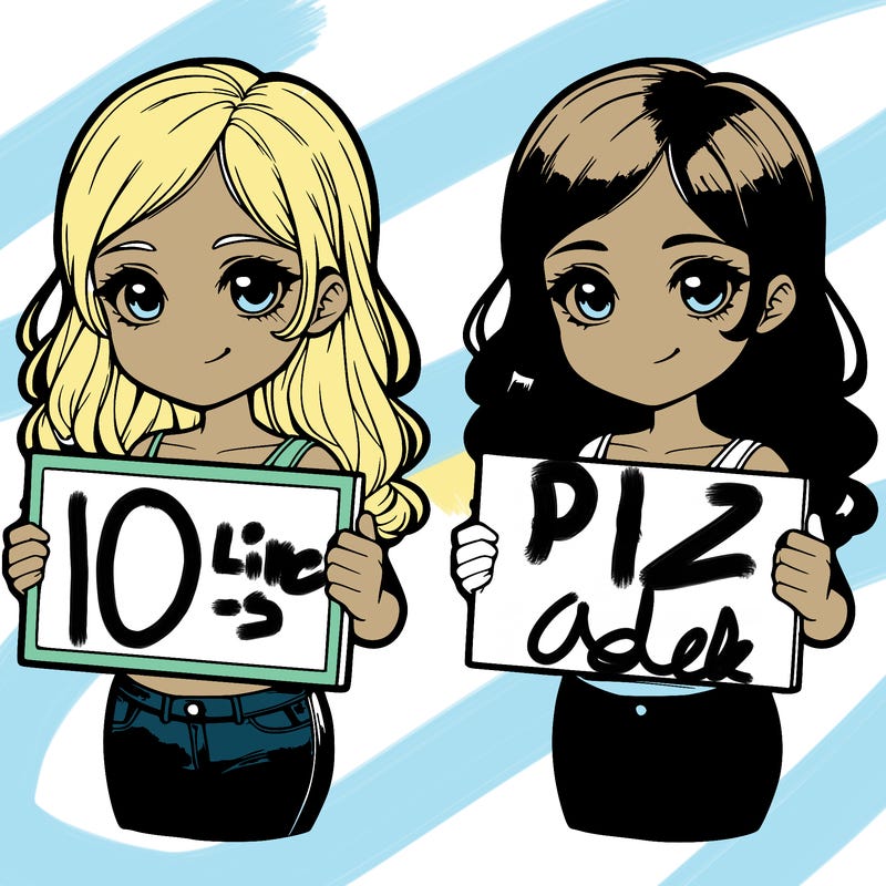 realistic girl holding a sign