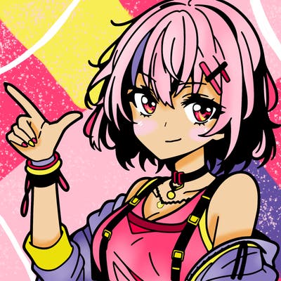 an anime girl who looks cool