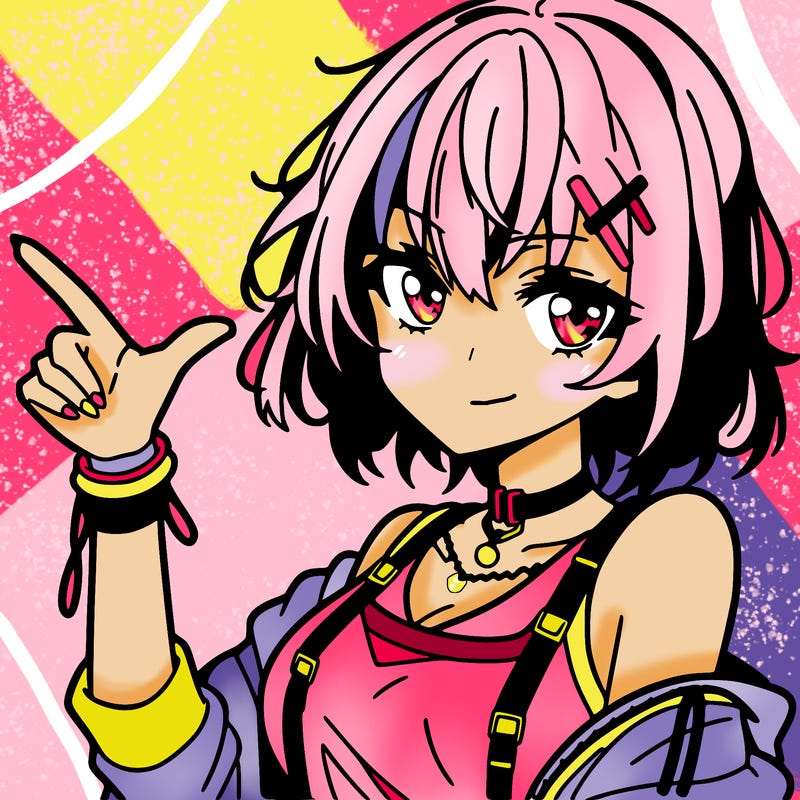 an anime girl who looks cool