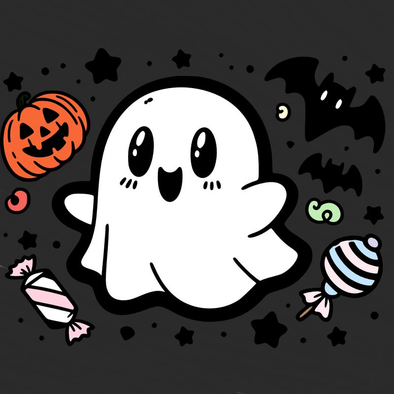 halloween cute little ghost
