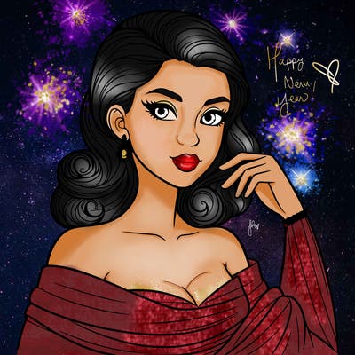 an elegant woman
