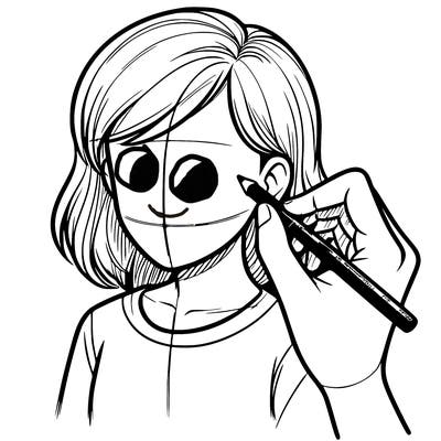 drawing a realistic person