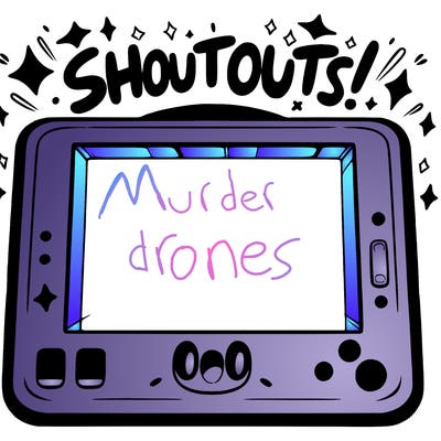 blank canvas that says above it shoutouts