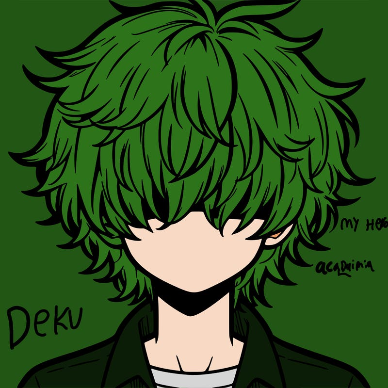 manga boy fluffy hair covering his eyes