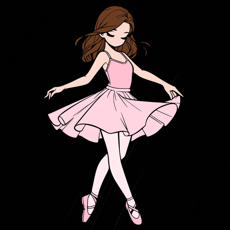 a realistic girl doing dance