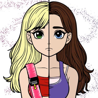 realistic girl split