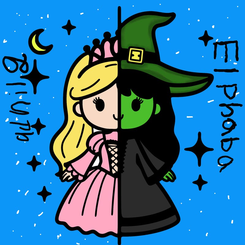 split princess and witch