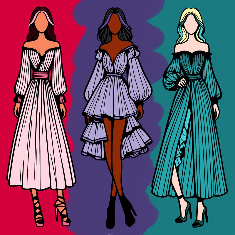 fashion models dresses