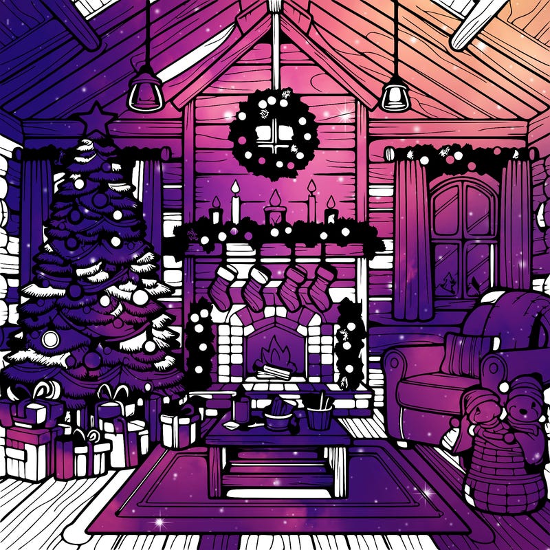 christmas house interior