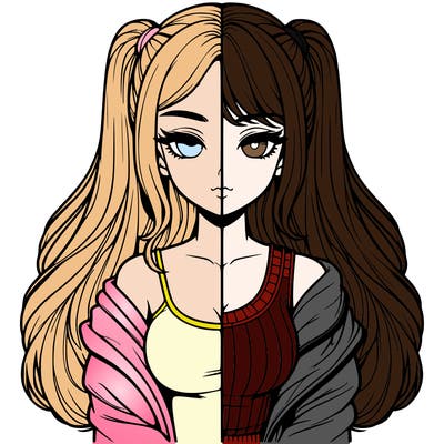 realistic girl split