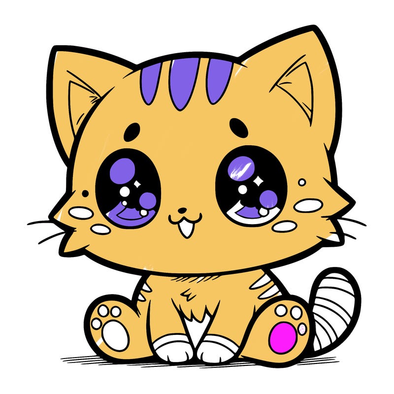 cute manga cat