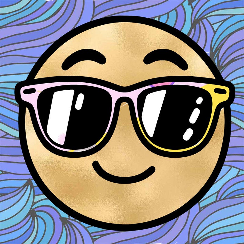 emoji with sunglasses