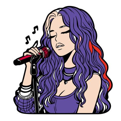 realistic female singer