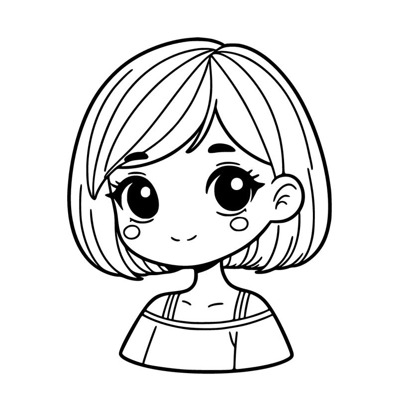 girl with short hair