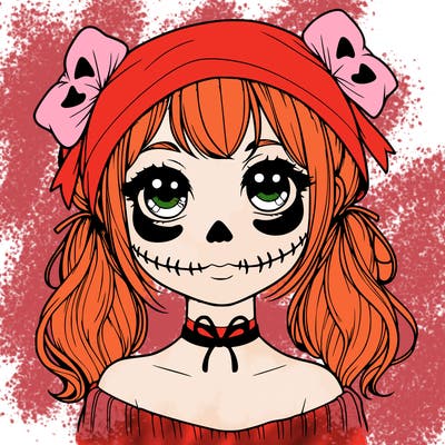 realistic girl halloween