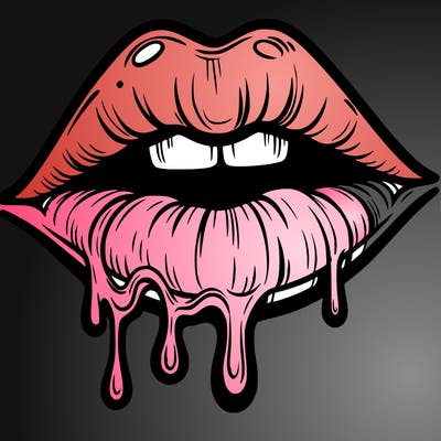 lips that look realistic and drip