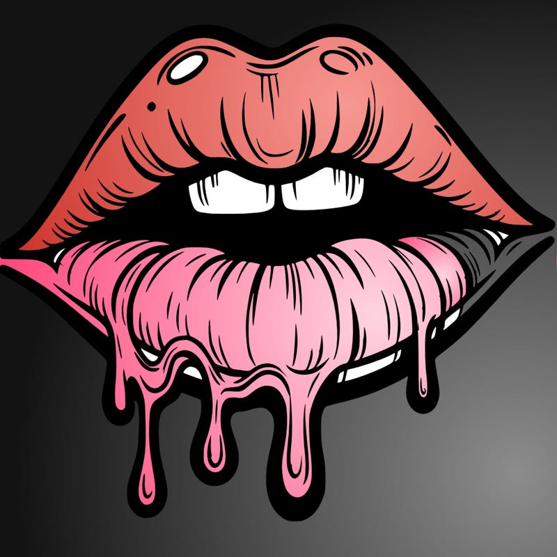 lips that look realistic and drip
