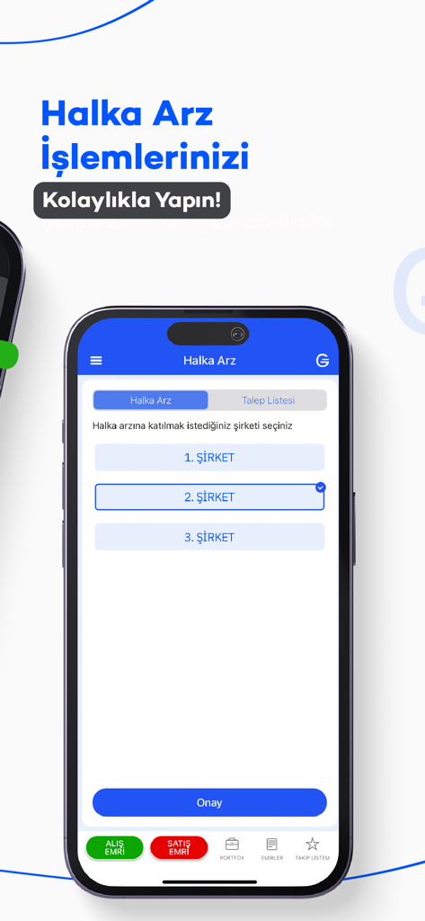 Gedik Trader - Gedik Trader mobile app interface for IPO participation in the Turkish market