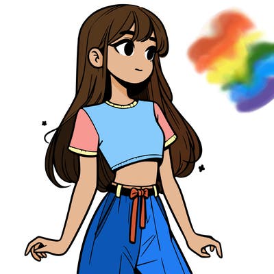 girl in a cute crop top