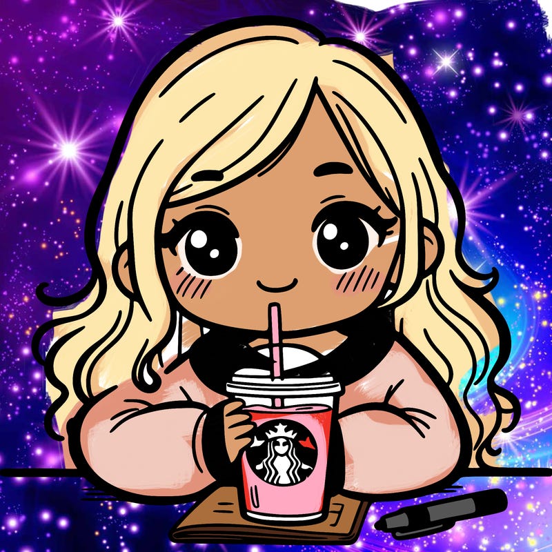 a girl drinking starbucks