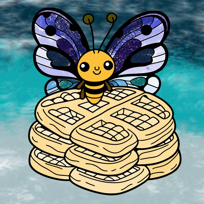 butterfly waffles