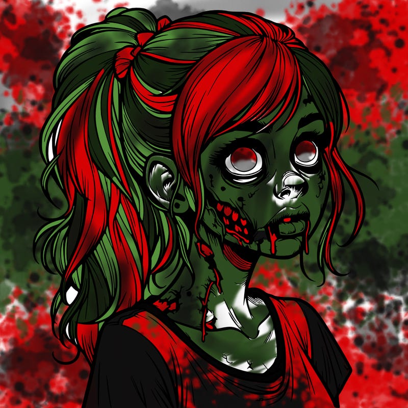 realistic zombie girl
