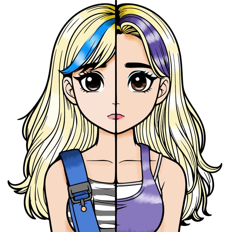 realistic girl split