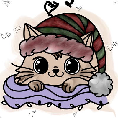 cat christmas