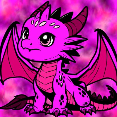 fierce baby night dragon