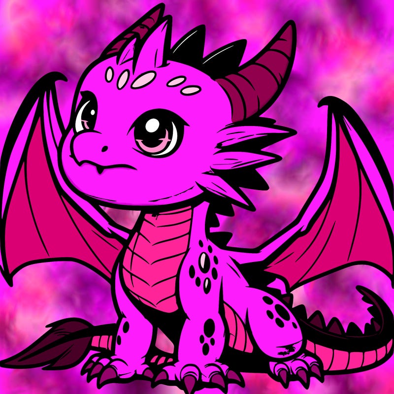 fierce baby night dragon