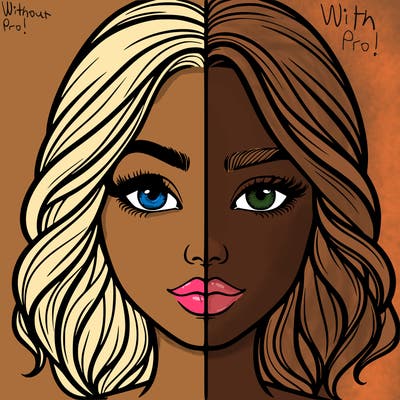 realistic girl split half