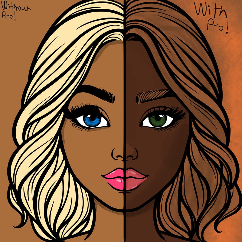 realistic girl split half