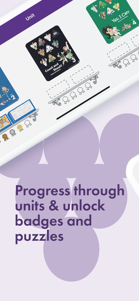 GrapeSEED Student - GrapeSEED Student app interface showing educational units and unlockable rewards
