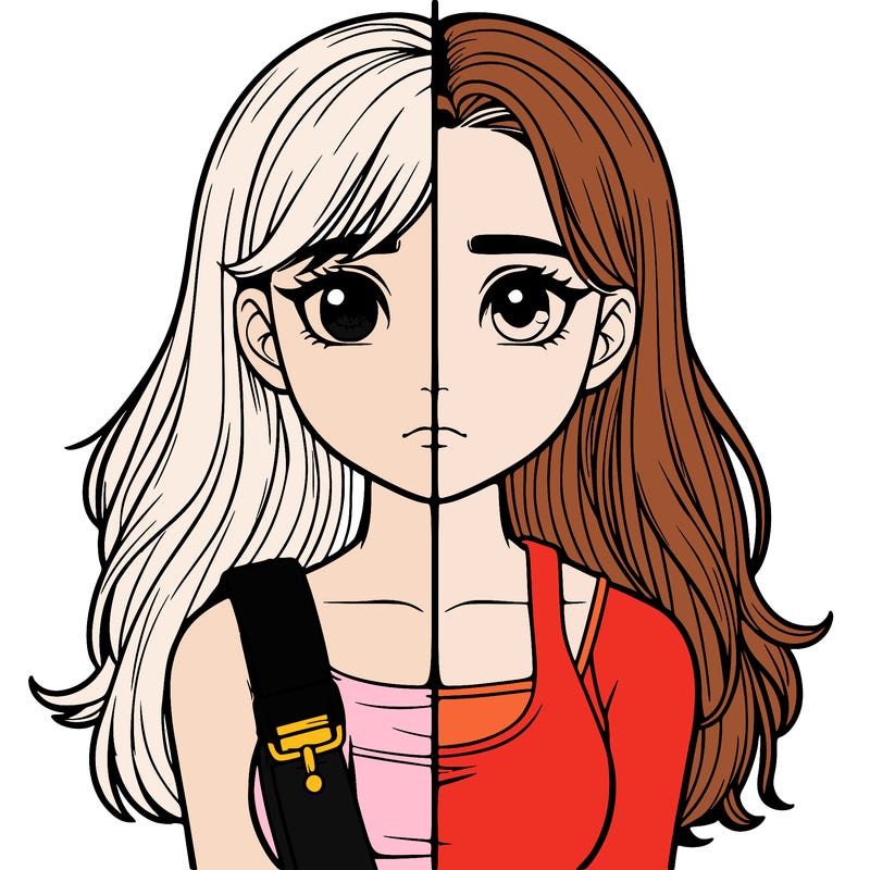 realistic girl split