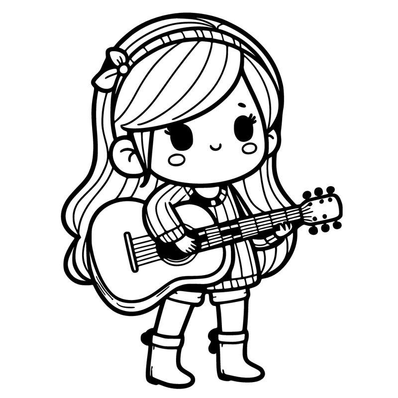 girl with guitar