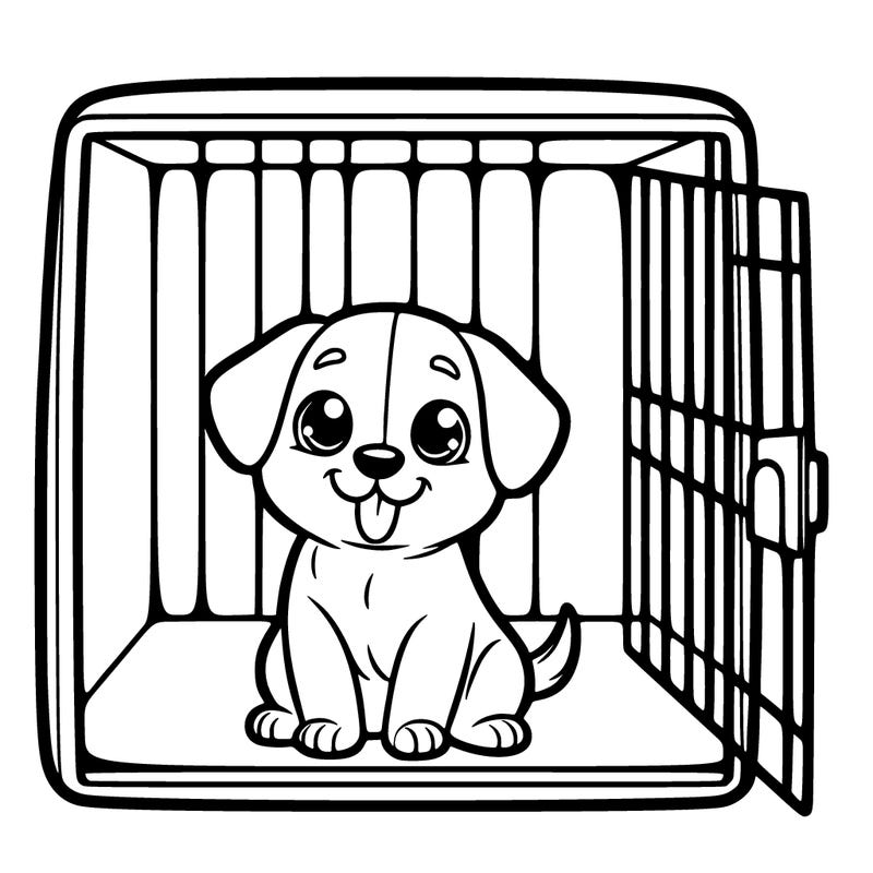 puppy in a shelter