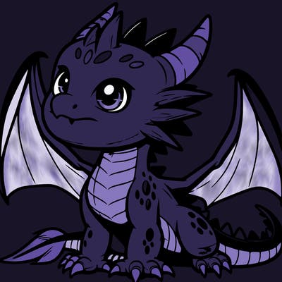 fierce baby night dragon