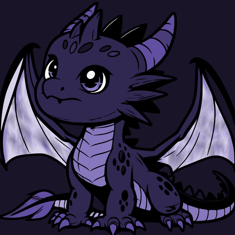 fierce baby night dragon