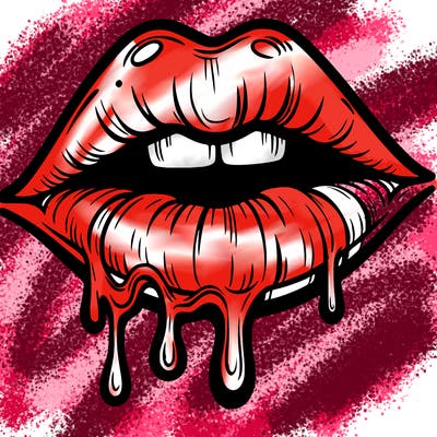 lips that look realistic and drip
