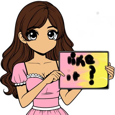 realistic pretty girl holding blank sign