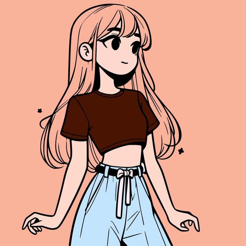 girl in a cute crop top